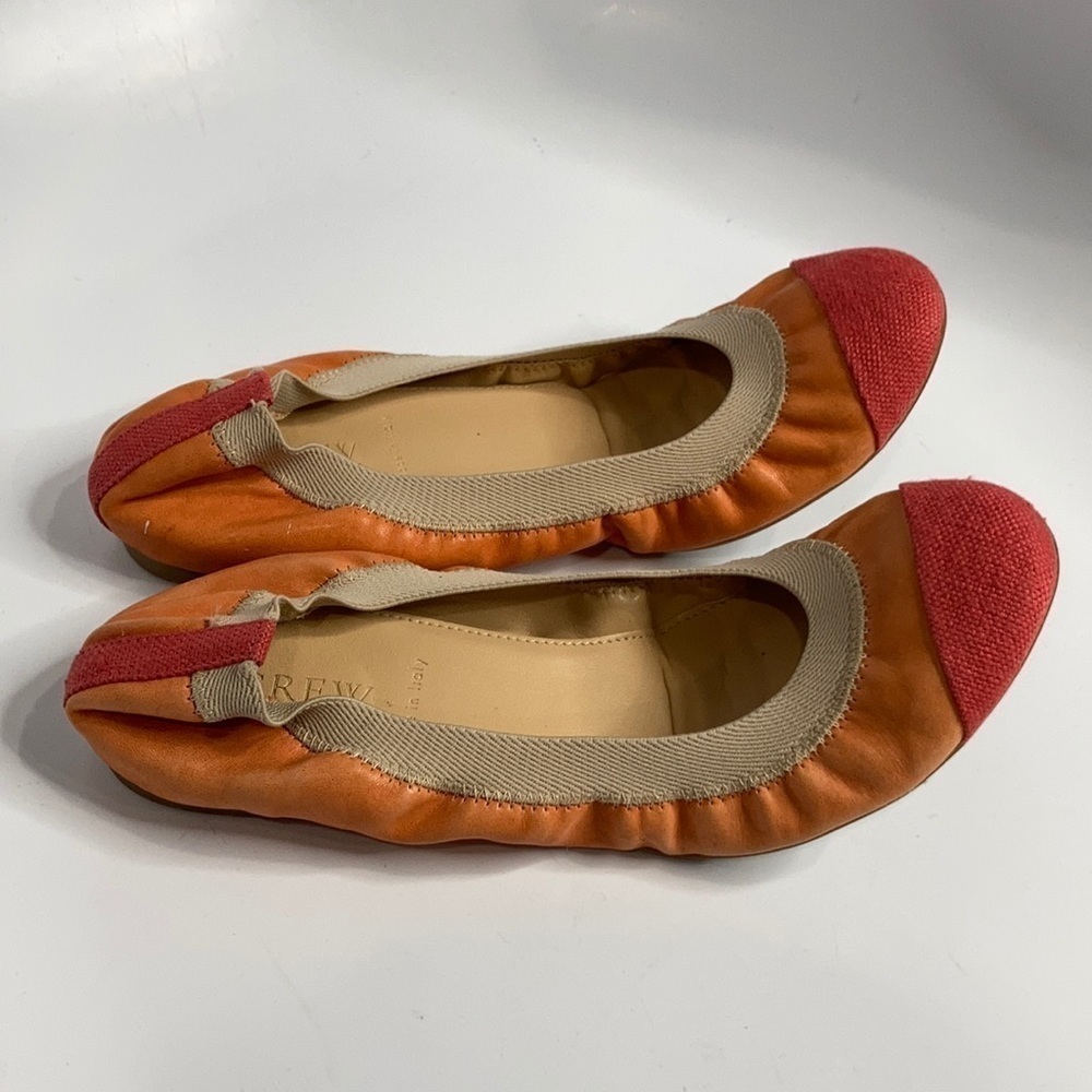 J. Crew Color Block Ballet Flats Size 7.5 - image 1